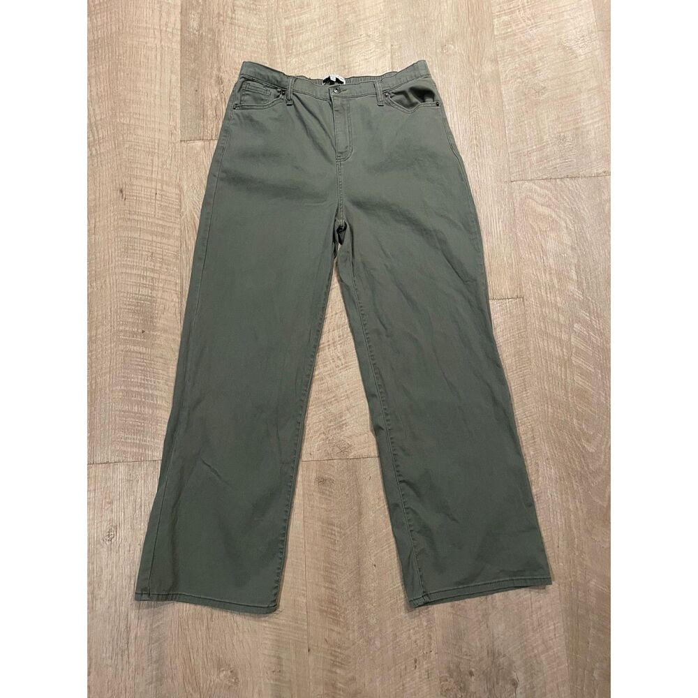 Celebrity Pink olive green wide leg pants, size XL